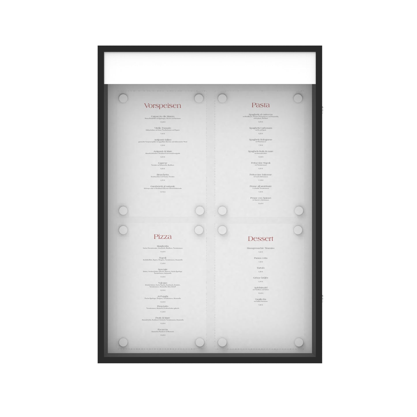 Menu Box "Bistro" 4xA4