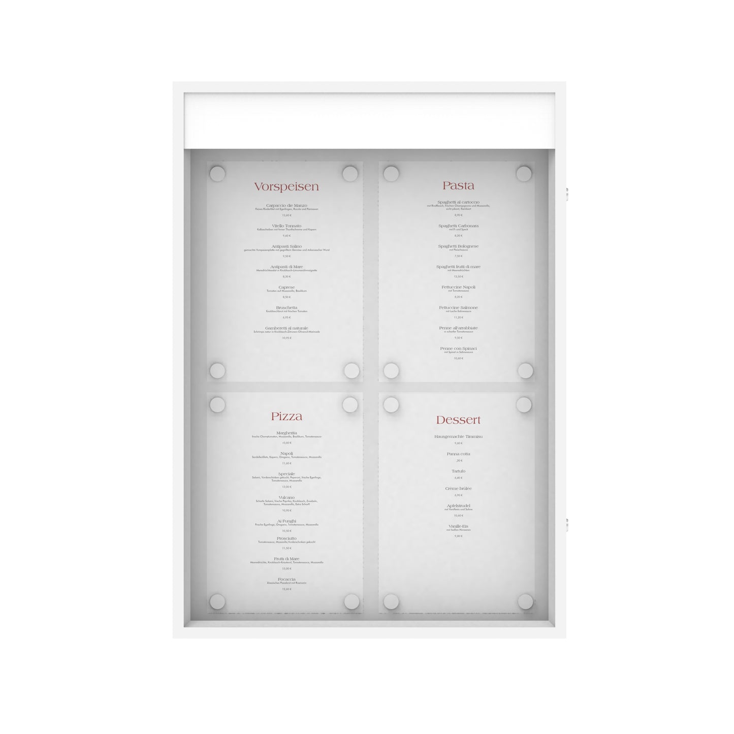 Menu Box "Bistro" 4xA4