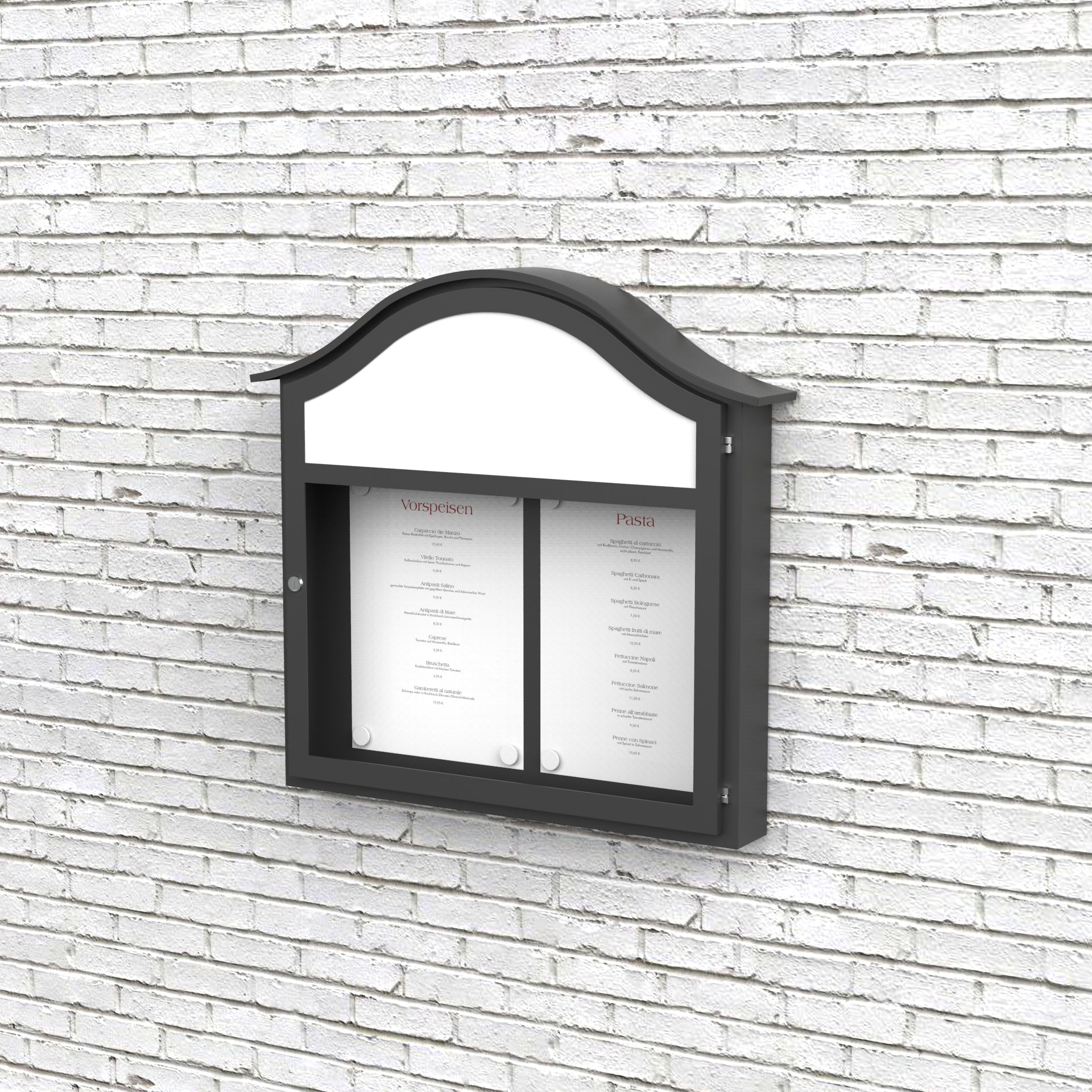 Speisekartenkasten "CountryFlair" 2xA4 - Struck Lichtwerbung Shop