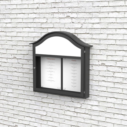 Speisekartenkasten "CountryFlair" 2xA4 - Struck Lichtwerbung Shop