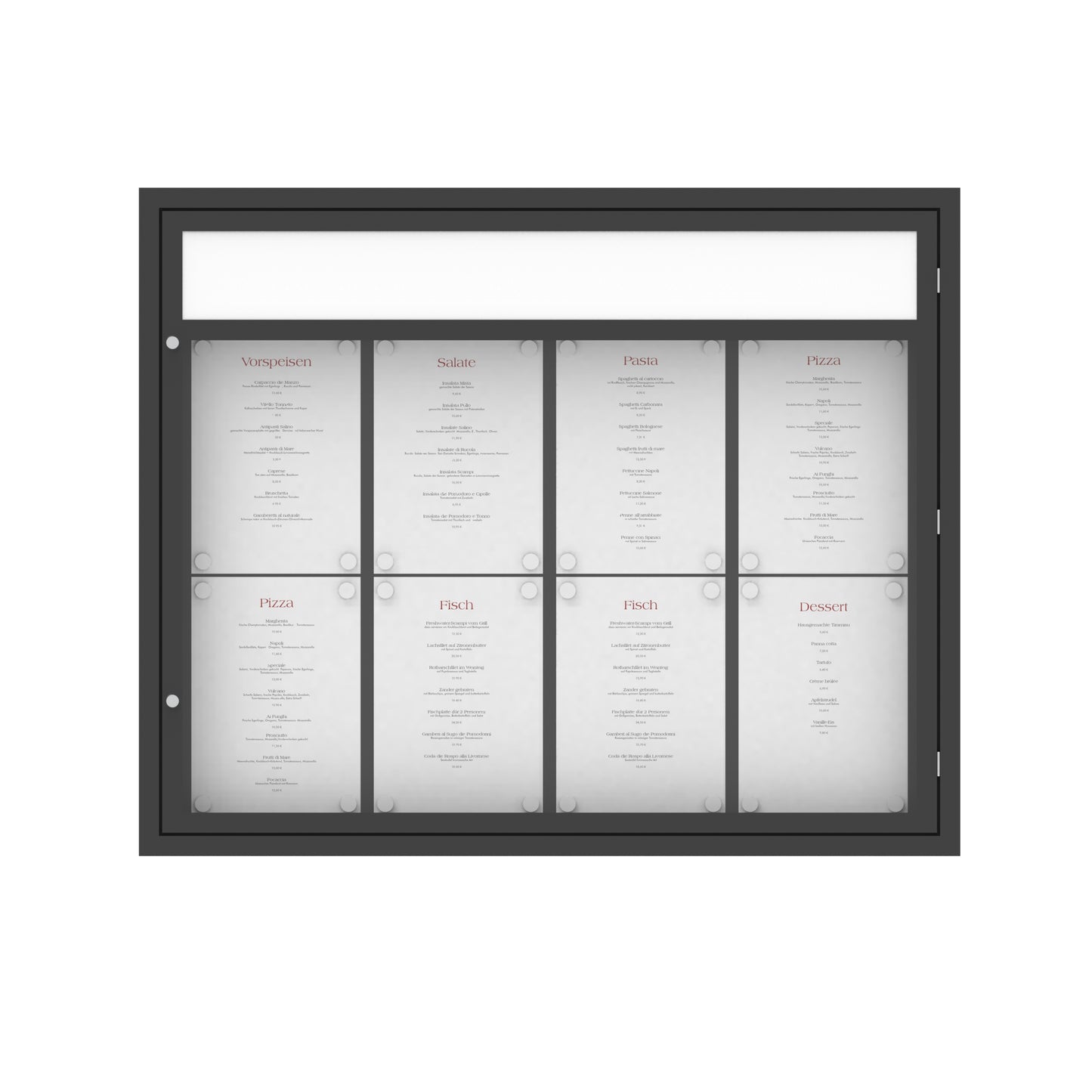 Menu Box "RustikDesign" 8xA4