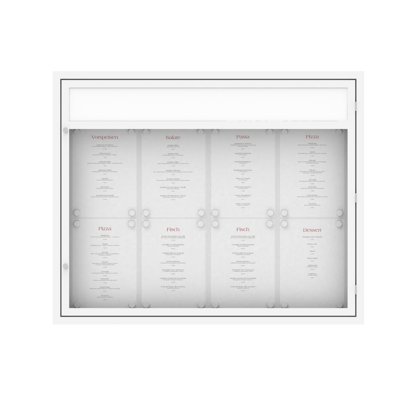 Menu Box "RustikDesign" 8xA4