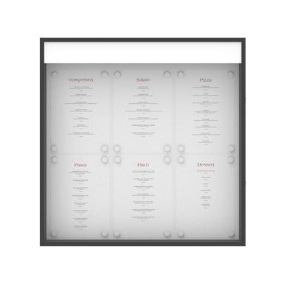 Speisekartenkasten "Bistro" 6xA4