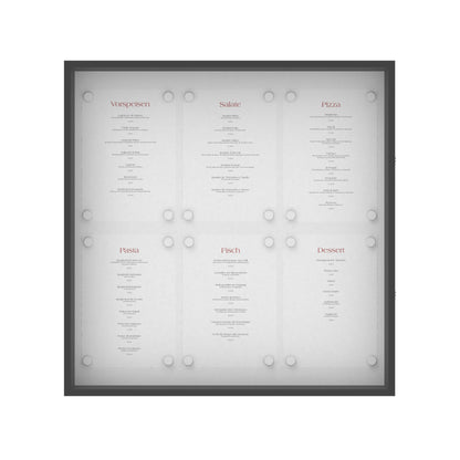 Schaukasten "Bistro" 6xA4