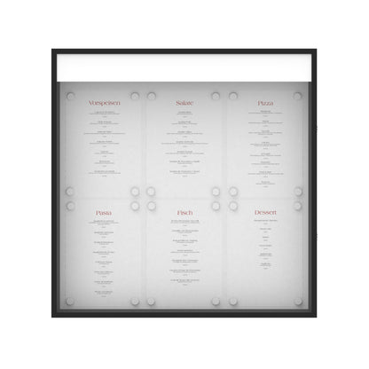 Speisekartenkasten "Bistro" 6xA4