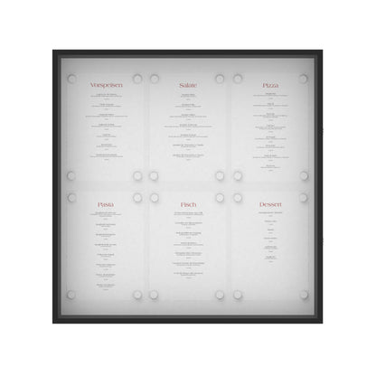 Schaukasten "Bistro" 6xA4