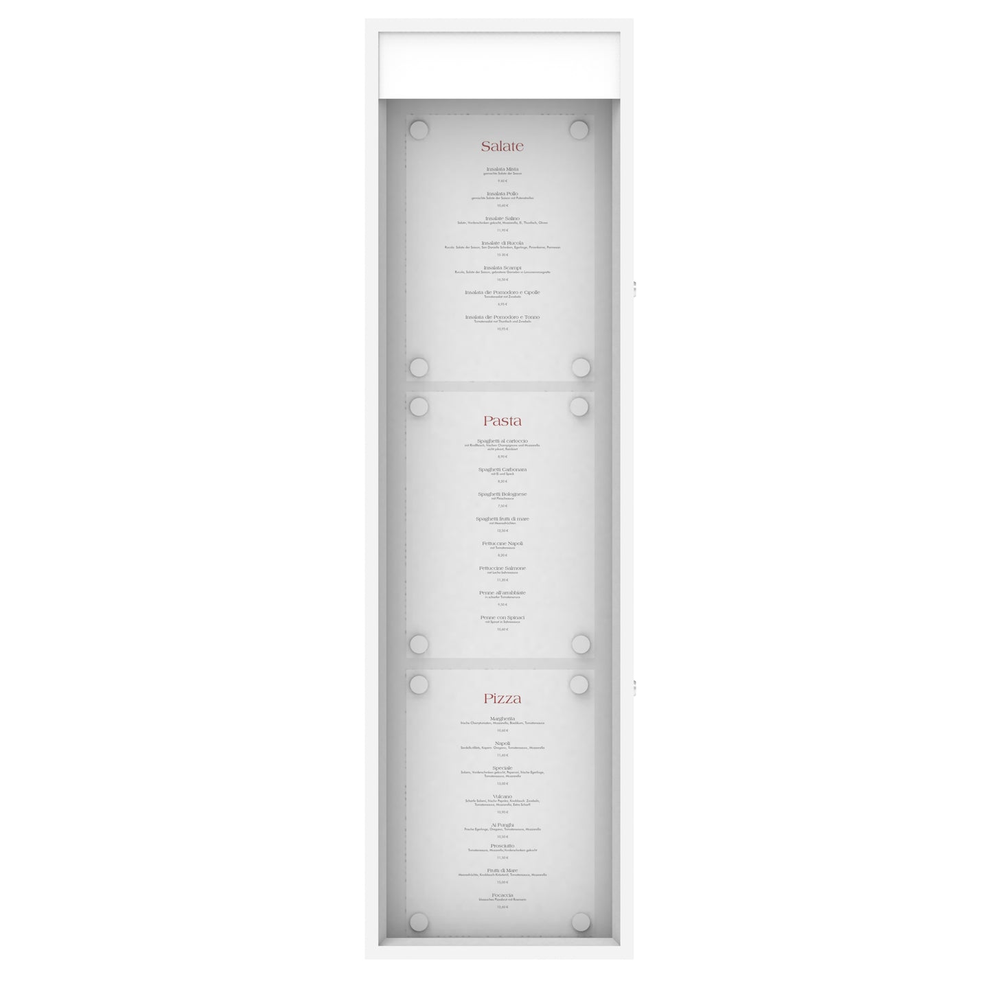Menu Box "Taverna" 3xA4 portrait format