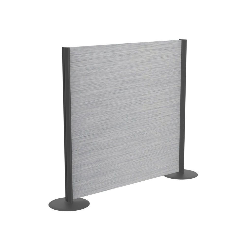 Raumteiler "Vi-Pro" gebürstetes Aluminium