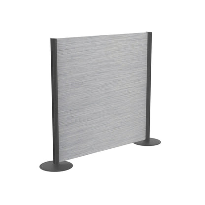 Raumteiler "Vi-Pro" gebürstetes Aluminium