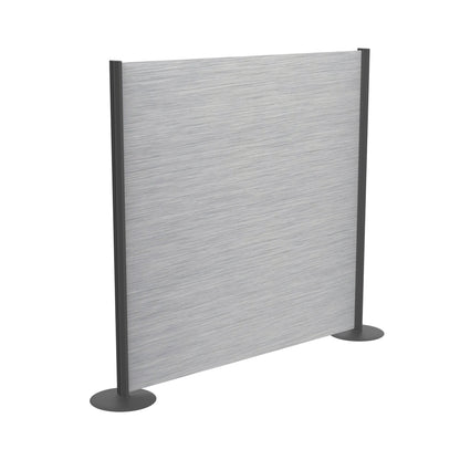 Raumteiler "Vi-Pro" gebürstetes Aluminium