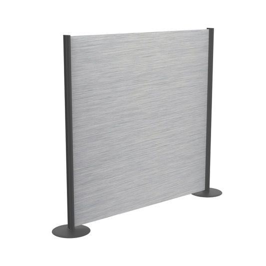 Raumteiler "Vi-Pro" gebürstetes Aluminium